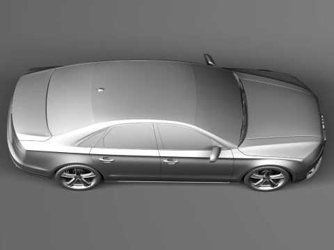 Audi S8 2014 3D Model