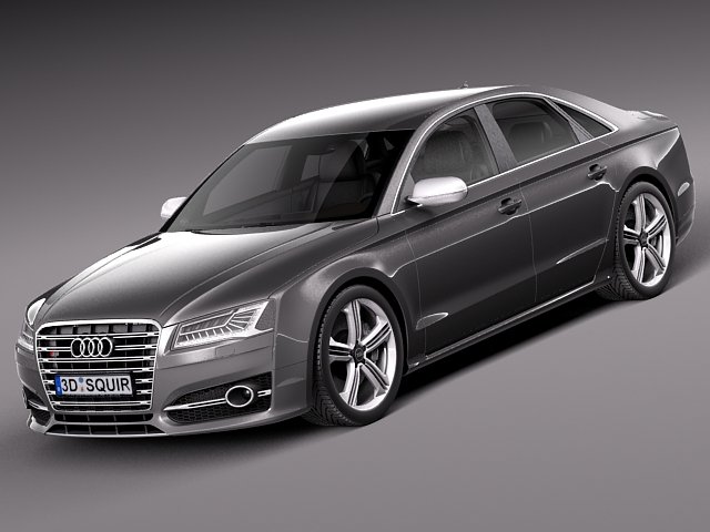Audi S8 2014 3D Model .c4d .max .obj .3ds .fbx .stl .blend 