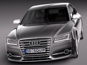 Audi S8 2014 3D Model