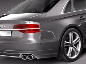 Audi S8 2014 3D Model