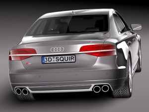Audi S8 2014 3D Model