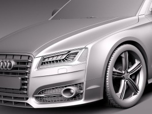 Audi S8 2014 3D Model