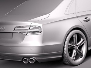 Audi S8 2014 3D Model