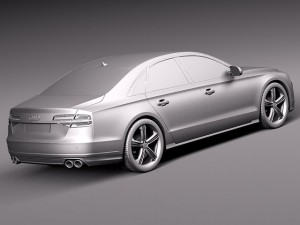 Audi S8 2014 3D Model