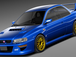 Subaru Impreza STi 22b 1993-2000 3D Model