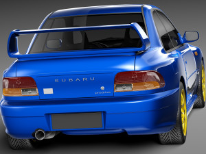 Subaru Impreza STi 22b 1993-2000 Modelo 3D