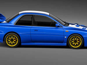 Subaru Impreza STi 22b 1993-2000 3D Model
