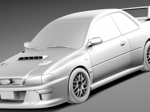 Subaru Impreza STi 22b 1993-2000 Modelo 3D