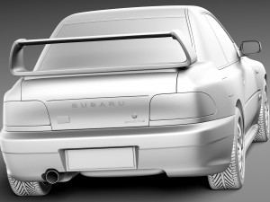 Subaru Impreza STi 22b 1993-2000 Modelo 3D