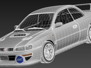 Subaru Impreza STi 22b 1993-2000 Modelo 3D
