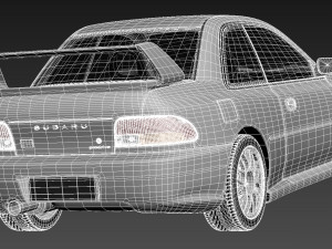 Subaru Impreza STi 22b 1993-2000 Modelo 3D