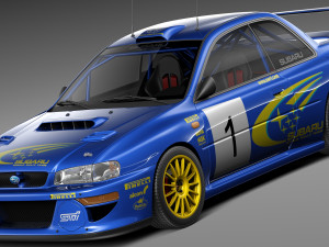 Subaru Impreza STi 22b WRC 1993-2000 3D Model