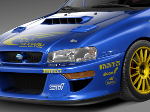 Subaru Impreza STi 22b WRC 1993-2000 3D-Modell