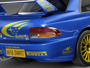 Subaru Impreza STi 22b WRC 1993-2000 3D Model