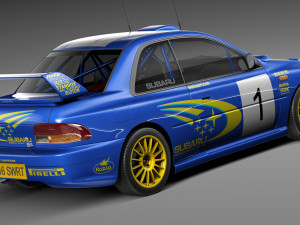 Subaru Impreza STi 22b WRC 1993-2000 3D-Modell