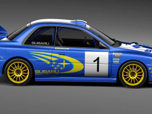 Subaru Impreza STi 22b WRC 1993-2000 3D Model