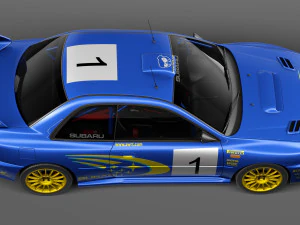 Subaru Impreza STi 22b WRC 1993-2000 3D Model