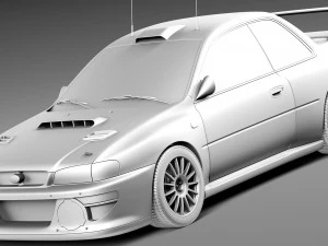 Subaru Impreza STi 22b WRC 1993-2000 3D Model