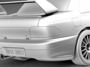 Subaru Impreza STi 22b WRC 1993-2000 3D Model