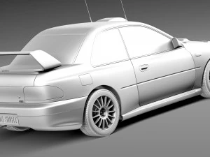 Subaru Impreza STi 22b WRC 1993-2000 3D Model