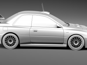 Subaru Impreza STi 22b WRC 1993-2000 3D-Modell