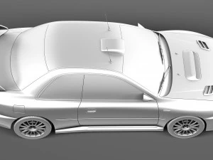 Subaru Impreza STi 22b WRC 1993-2000 3D Model