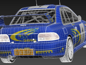 Subaru Impreza STi 22b WRC 1993-2000 3D-Modell