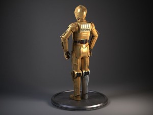 c3po star wars droid robot 3Dモデル