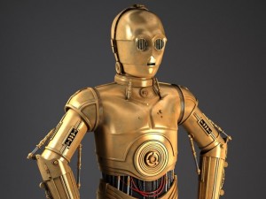 c3po star wars droid robot 3Dモデル