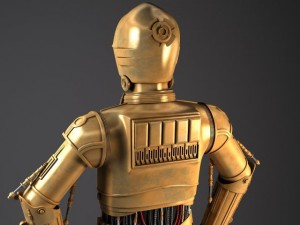c3po star wars droid robot 3Dモデル