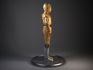 c3po star wars droid robot 3Dモデル