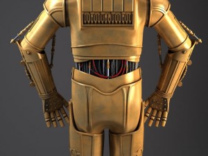 c3po star wars droid robot 3Dモデル