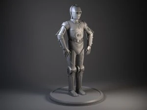 c3po star wars droid robot 3D Model