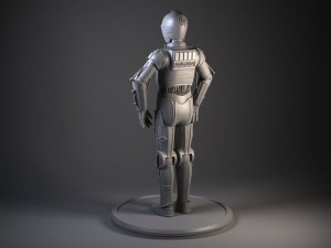 c3po star wars droid robot 3Dモデル