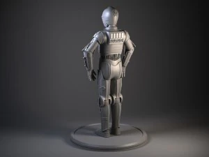 c3po star wars droid robot 3D Model