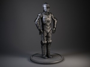 c3po star wars droid robot 3Dモデル