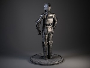 c3po star wars droid robot 3Dモデル
