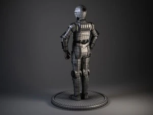 c3po star wars droid robot 3D Model