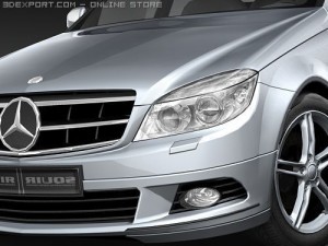 Mercedes-Benz C-class 2008 Estate Midpoly 3D Model