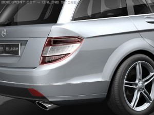 Mercedes-Benz C-class 2008 Estate Midpoly 3D Model