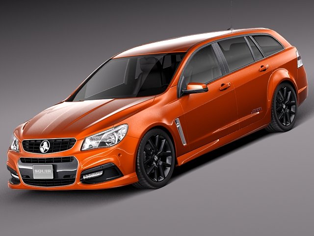 Holden VF Commodore Sportwagon SSV 2014 3D Модель .c4d .max .obj .3ds .fbx .stl .blend 