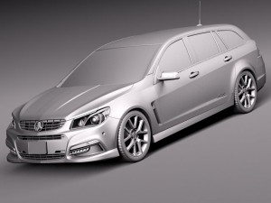 Holden VF Commodore Sportwagon SSV 2014 3D Модель