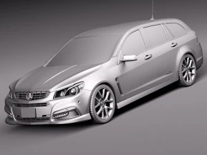 Holden VF Commodore Sportwagon SSV 2014 3D Model