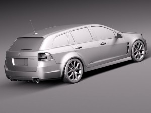 Holden VF Commodore Sportwagon SSV 2014 3D Модель