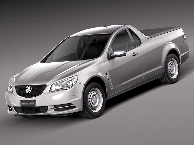 Holden VF Commodore Ute 2014 3D Model .c4d .max .obj .3ds .fbx .stl .blend 