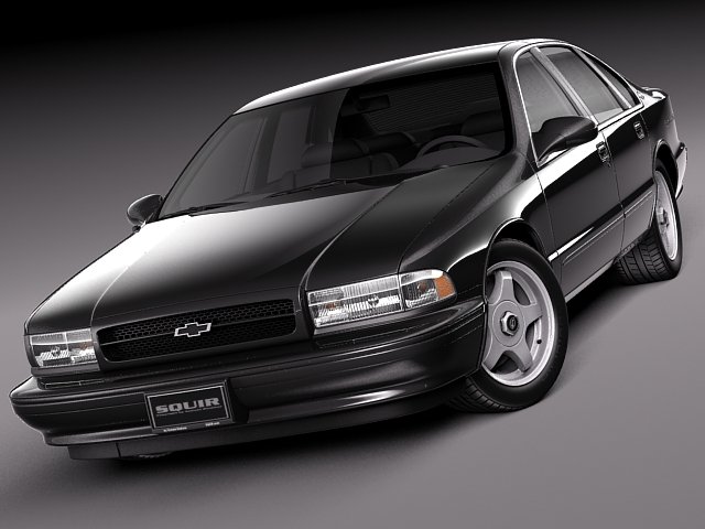 Chevrolet Impala SS 1994-1996 Modello 3D .c4d .max .obj .3ds .fbx .stl .blend 