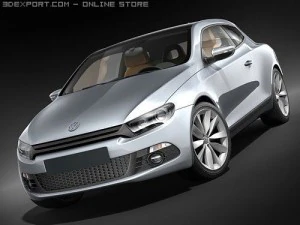 Volkswagen Scirocco 2009 3D Model