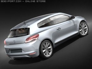 Volkswagen Scirocco 2009 Model 3D