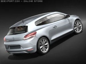 Volkswagen Scirocco 2009 3D Model