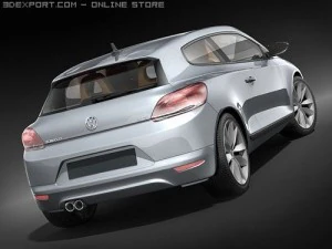 Volkswagen Scirocco 2009 3D Model